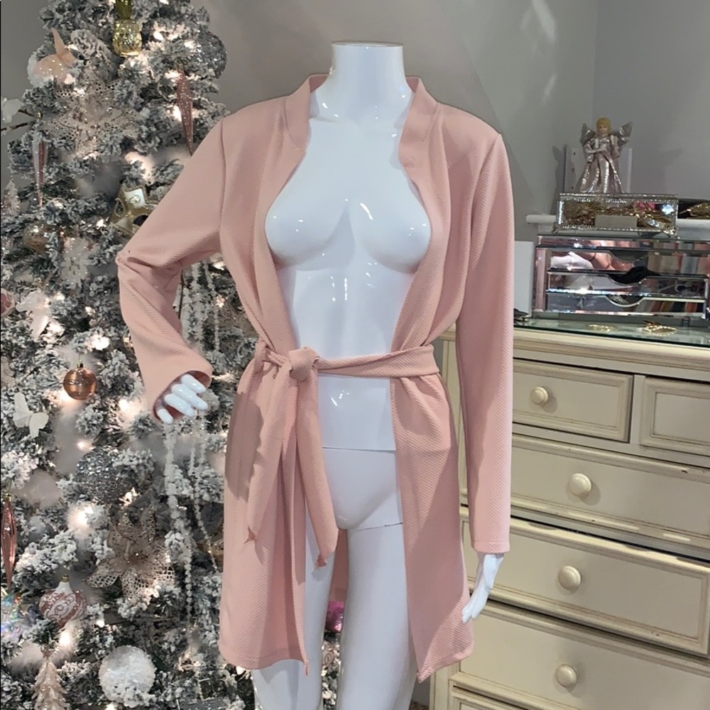 Blush pink long Cardigan wrap new